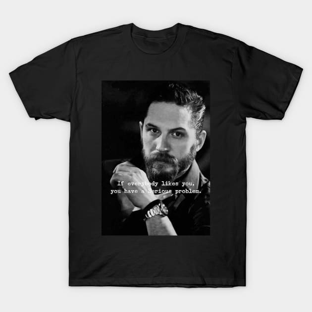 Tom Hardy Melding Intensity And Vulnerability On Screen T-Shirt by Nychos's style